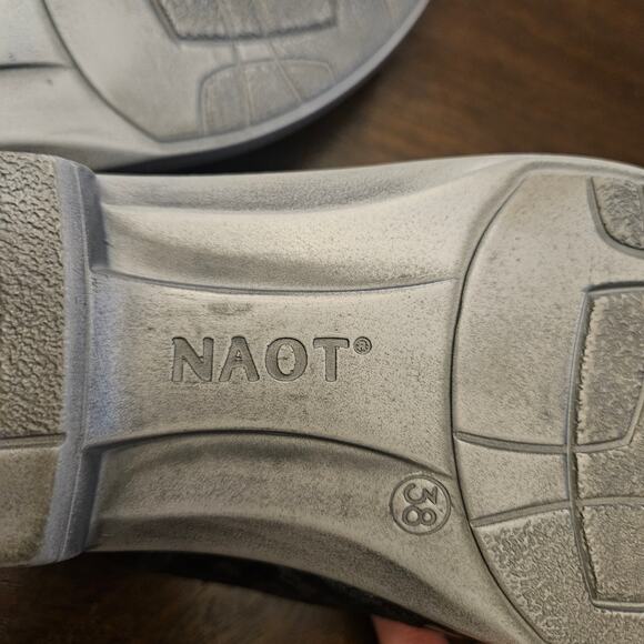 NAOT Lodos Slide Mule Women's Size 38/ US 7-7.5 Mixed Metallic Leather Slip On - Picture 11 of 12